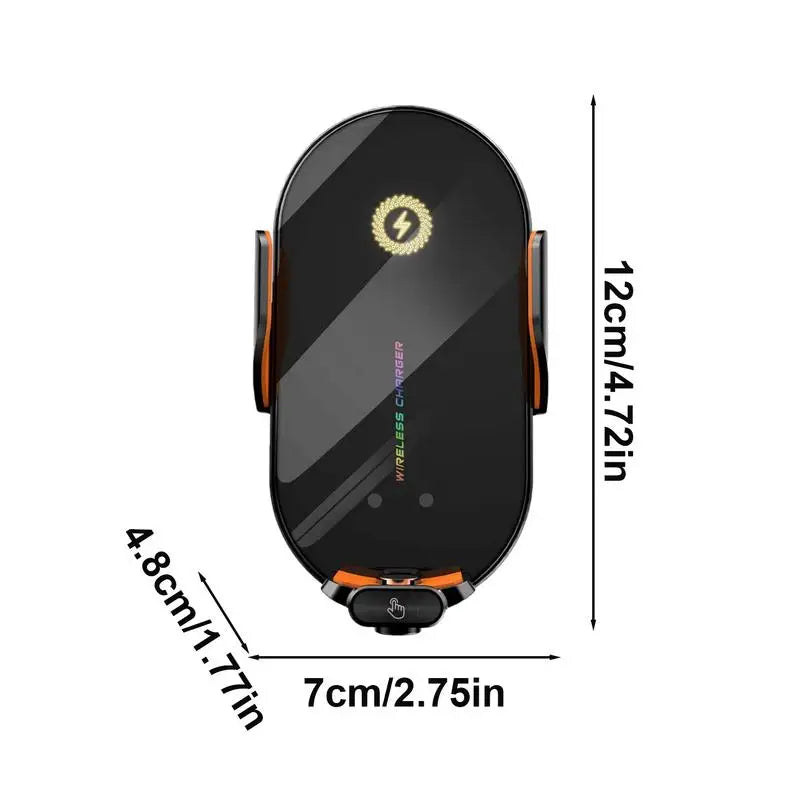 Car Mount Wireless Charger Auto Vent Phone Holder Auto Clamping Car Charger Phone Mount Holder for Cars Trucks 66W Fast Charging