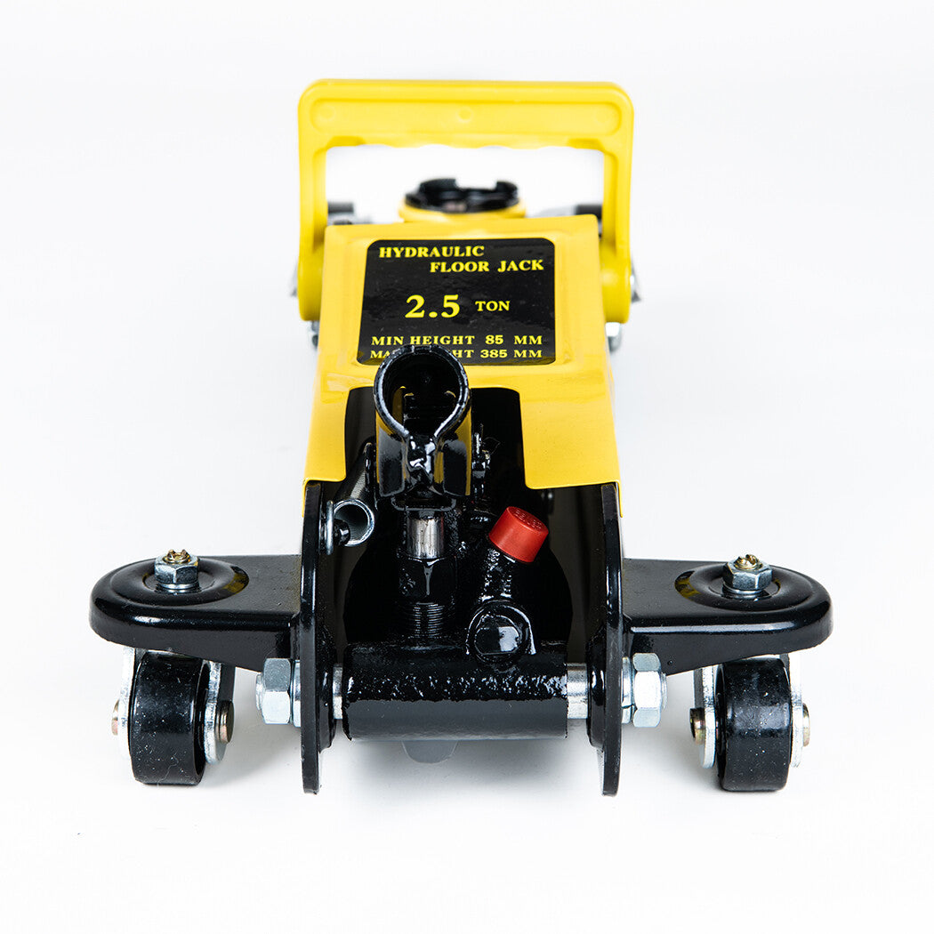 The Oz Bargain Store™ 2.5 Ton Hydraulic Floor Jack – Low Profile Trolley | 85–385mm Lifting Range