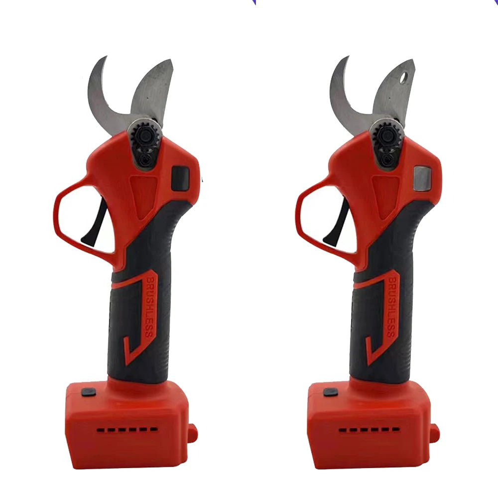Brushless Electric Pruning Shears Garden Tools Pruner 0/1 LED Screen Cordless Fruit Tree Scissors for Milwaukee 18V Battery Pin