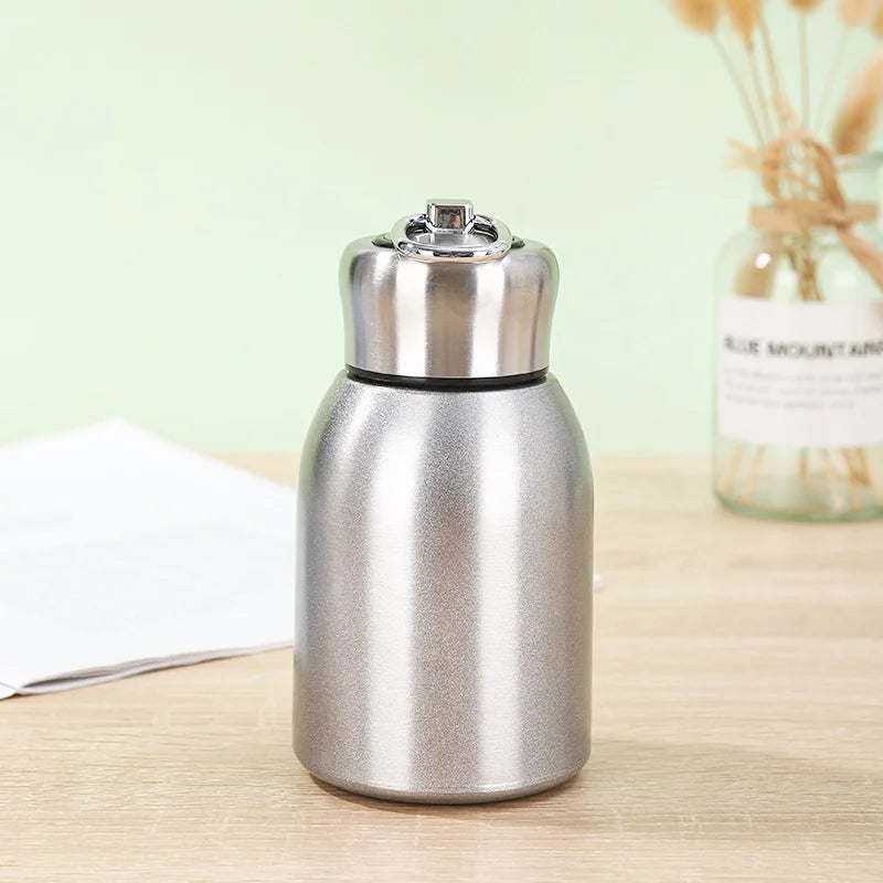 Stainless Steel Mini Vacuum Insulated Water Bottle for Hot and Cold Drinks Travel Coffee Cup 10.2 Oz /300 Ml