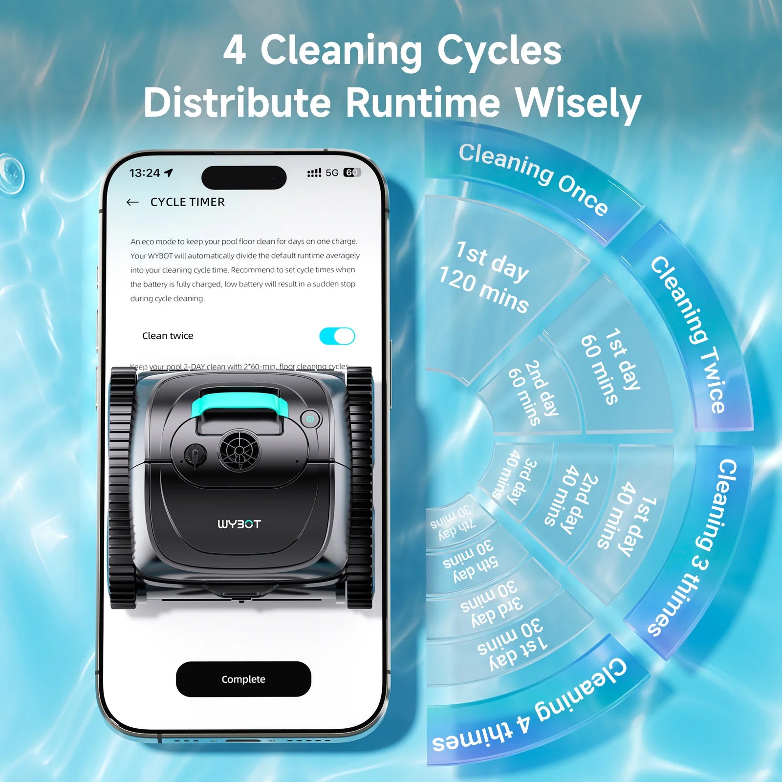 (2026 Upgrade)  C1 Cordless Robotic Pool Cleaner