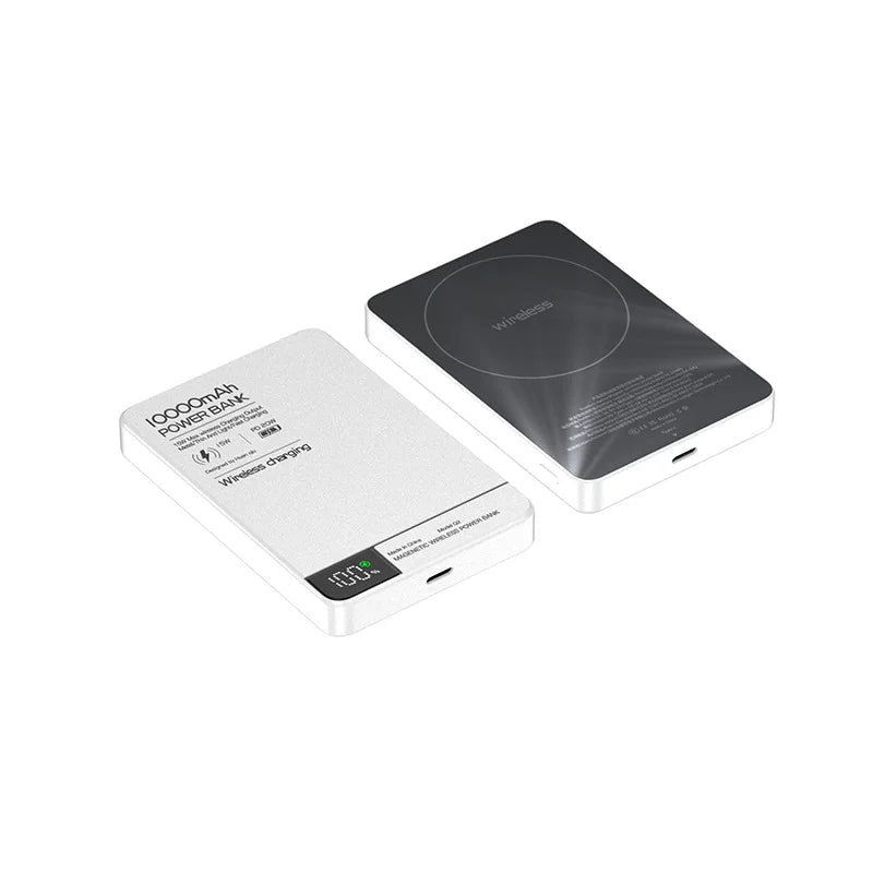 Top Seller 10000Mah Alloy Fast Charger Magnetic Power Bank with Battery Powerbank Wireless Phone Charger for Magsafe Iphone