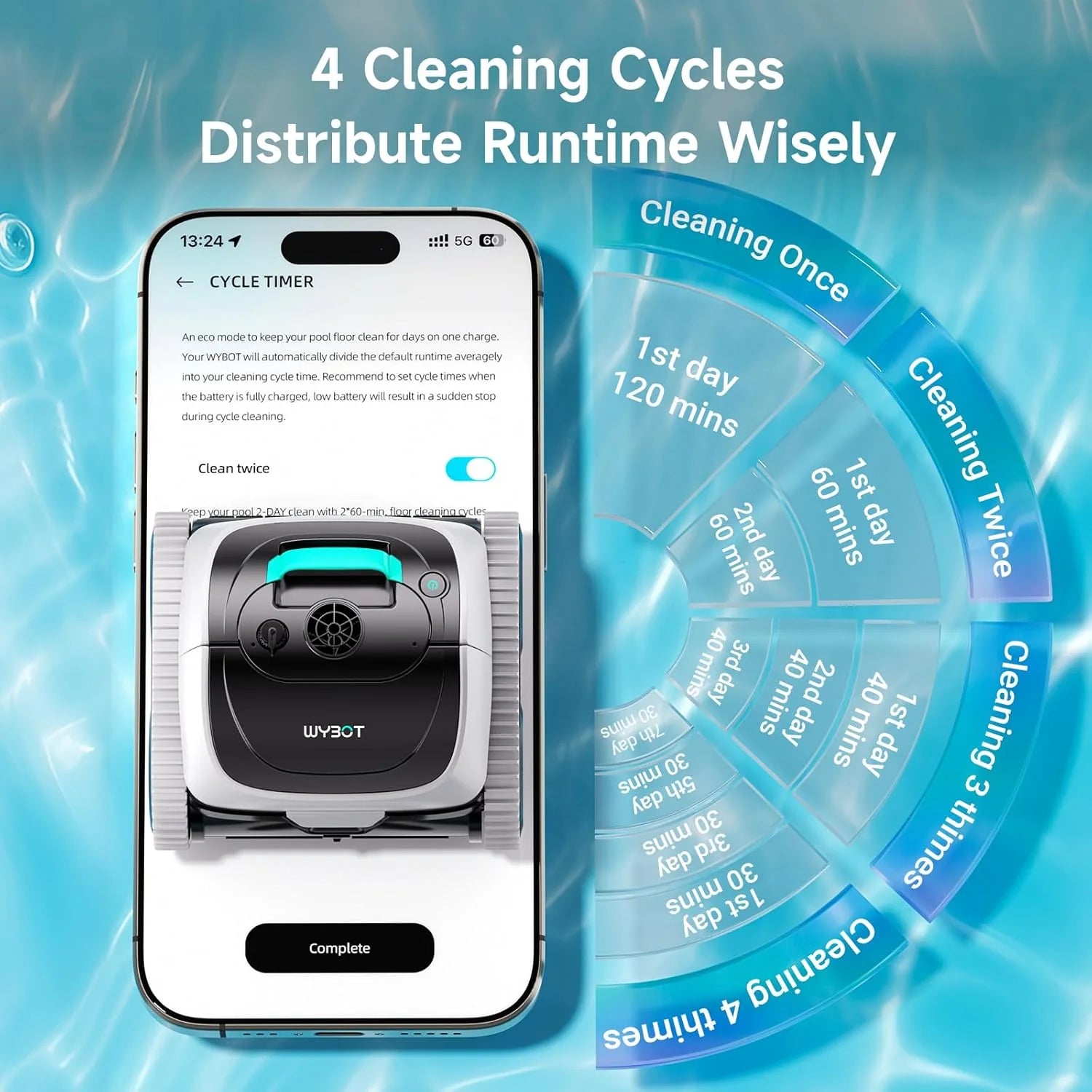 (2026 Upgrade)  C1 Cordless Robotic Pool Cleaner