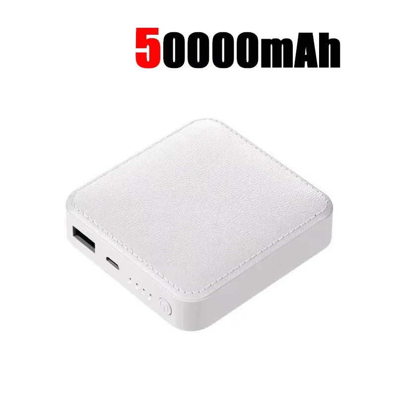 50000Mah Mini Power Bank Super Fast Charging High Volume Compact Portable Power Bank for Iphone Samsung Huawei 2025 New