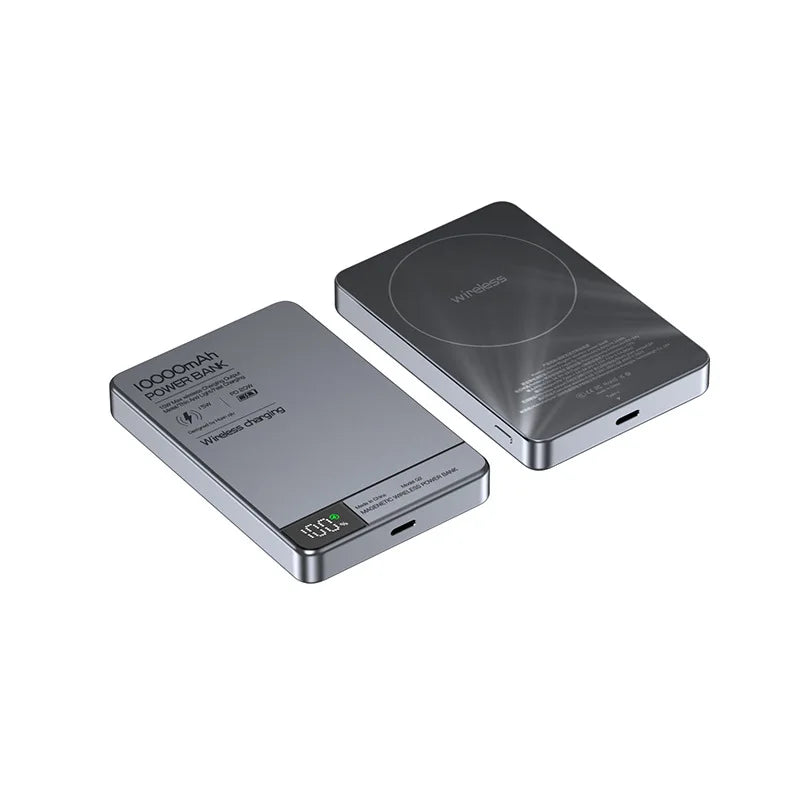 Top Seller 10000Mah Alloy Fast Charger Magnetic Power Bank with Battery Powerbank Wireless Phone Charger for Magsafe Iphone