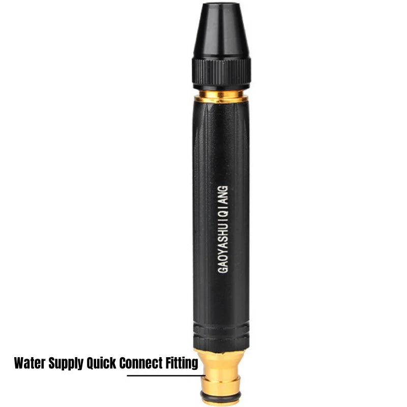 Car Wash Water Gun Metal Diamond Spray Nozzle Adjustable Household Garden Hose Multi Flow Vehicle & Garden Cleaning Sprayer