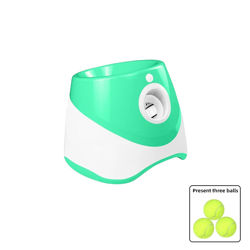 Dog Tennis Launcher Rechargable Automatic Pet Dogs Chase Toy Mini Tennis Throwing Pinball Machine Pet Outdoor Toy Balls Catapult
