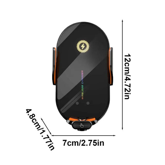 Car Mount Wireless Charger Auto Vent Phone Holder Auto Clamping Car Charger Phone Mount Holder for Cars Trucks 66W Fast Charging