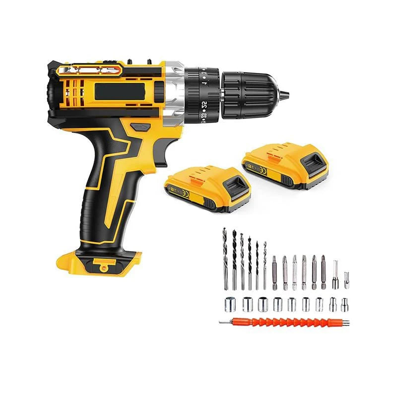 21V Cordless Electric Drill with Lithium Battery