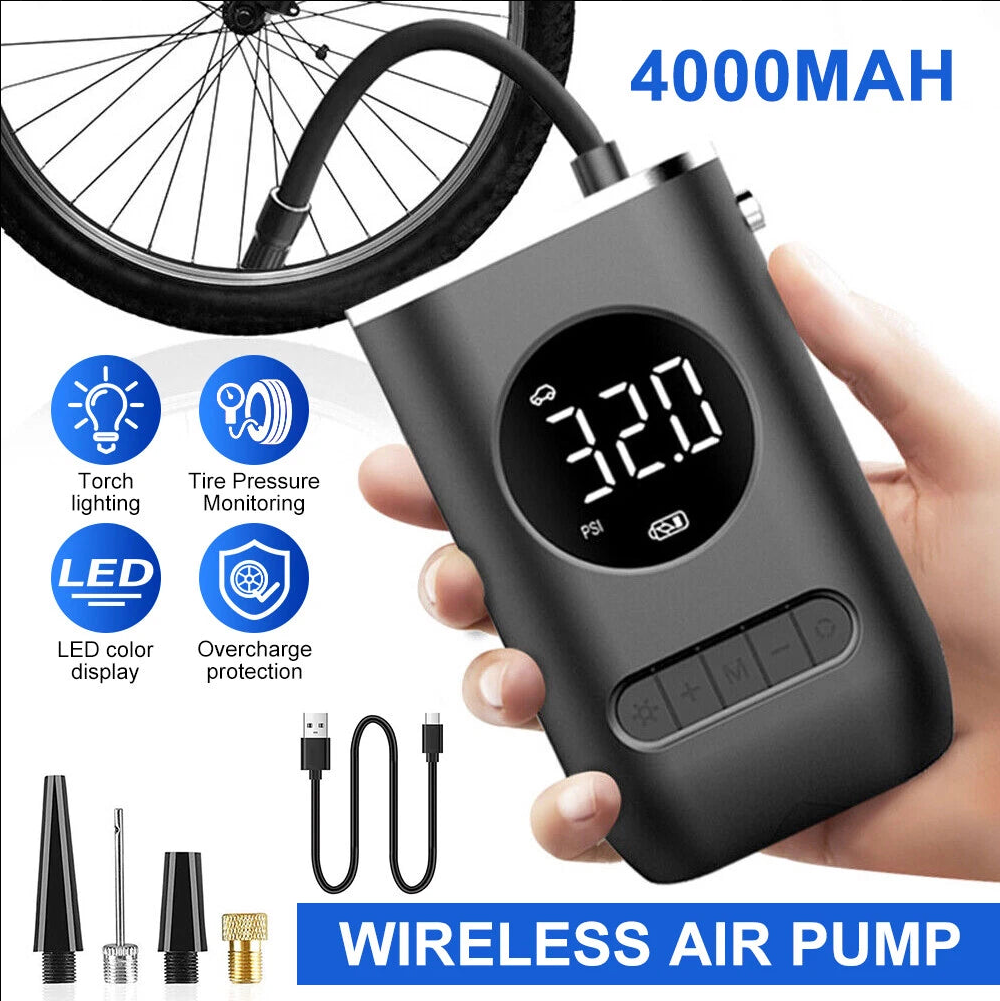 The Oz Bargain Store™ Cordless Tyre Inflator – High-Precision Portable Air Pump | 150 PSI