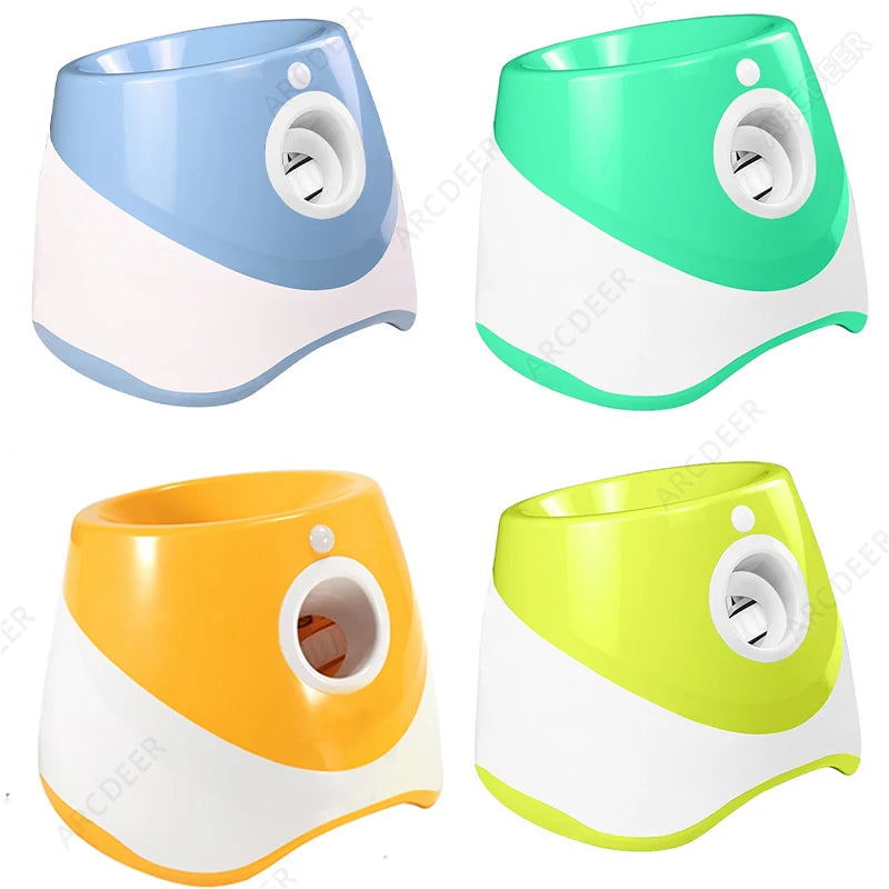 Dog Tennis Launcher Rechargable Automatic Pet Dogs Chase Toy Mini Tennis Throwing Pinball Machine Pet Outdoor Toy Balls Catapult