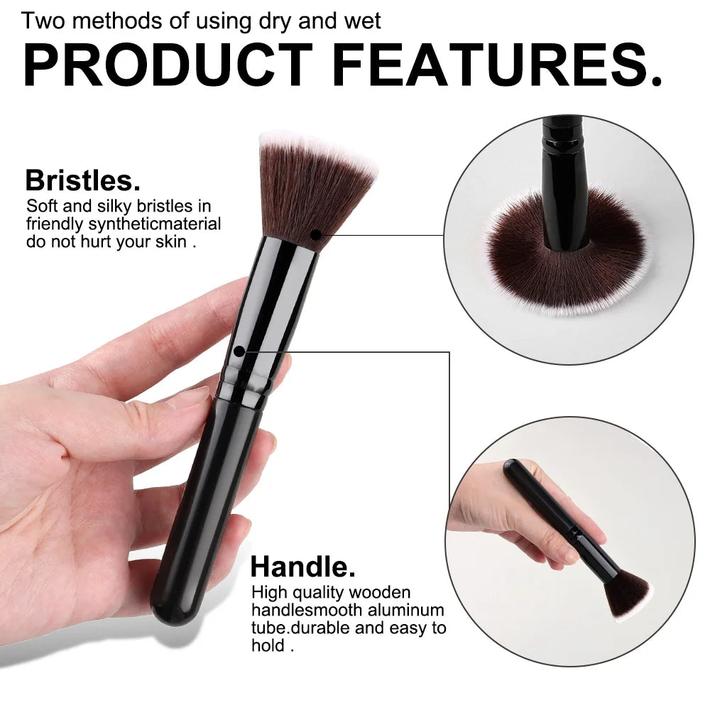 New 14PCS Makeup Brushes Set Foundation Eyeshadow Highlighter Blush Concealer Female Beauty Tool Puff Beauty Sponges Thumb Puffs