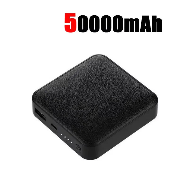 50000Mah Mini Power Bank Super Fast Charging High Volume Compact Portable Power Bank for Iphone Samsung Huawei 2025 New