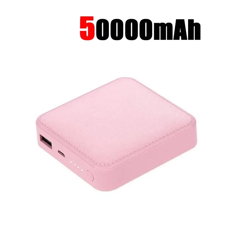 50000Mah Mini Power Bank Super Fast Charging High Volume Compact Portable Power Bank for Iphone Samsung Huawei 2025 New