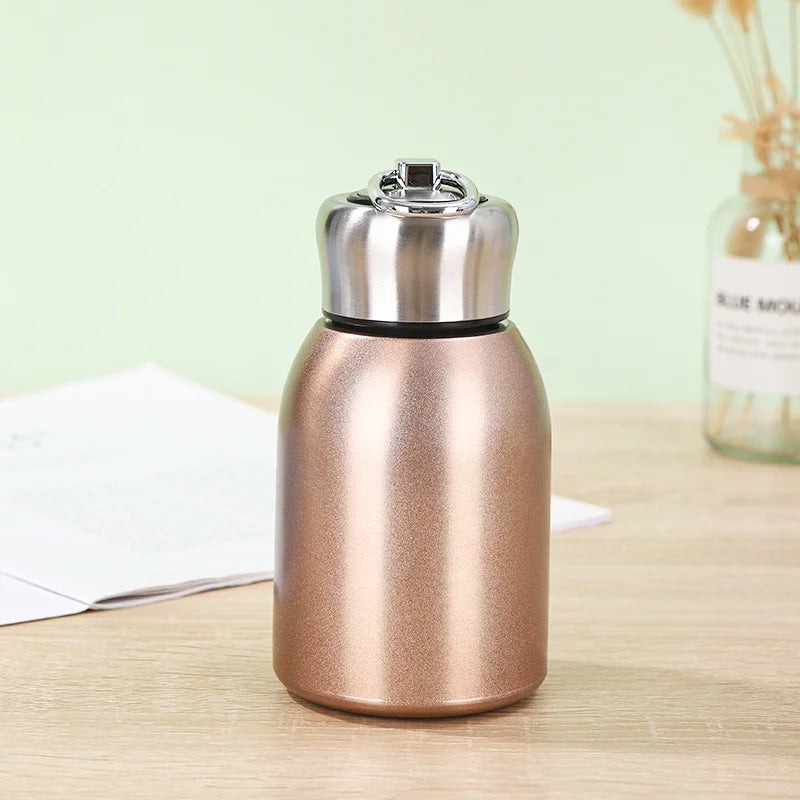 Stainless Steel Mini Vacuum Insulated Water Bottle for Hot and Cold Drinks Travel Coffee Cup 10.2 Oz /300 Ml