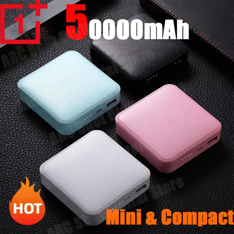 50000Mah Mini Power Bank Super Fast Charging High Volume Compact Portable Power Bank for Iphone Samsung Huawei 2025 New