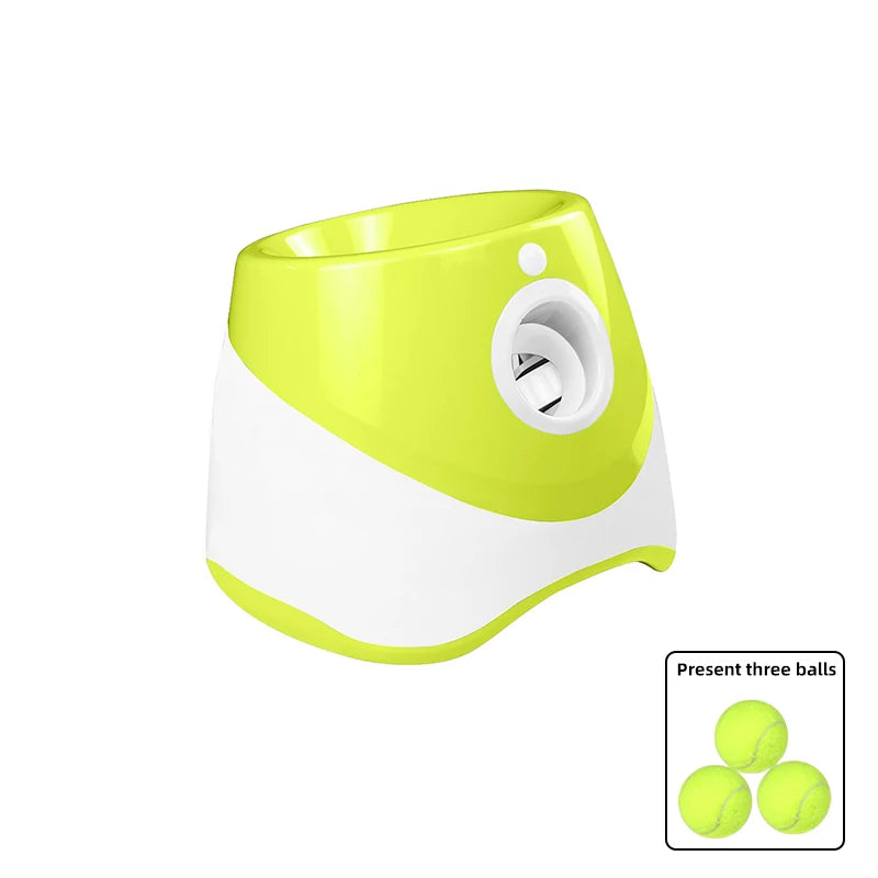 Dog Tennis Launcher Rechargable Automatic Pet Dogs Chase Toy Mini Tennis Throwing Pinball Machine Pet Outdoor Toy Balls Catapult