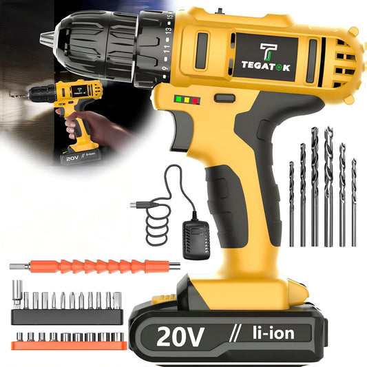 The Oz Bargain Store™ Cordless Drill Kit – Battery & Accessories Included | Perfect for Home Use