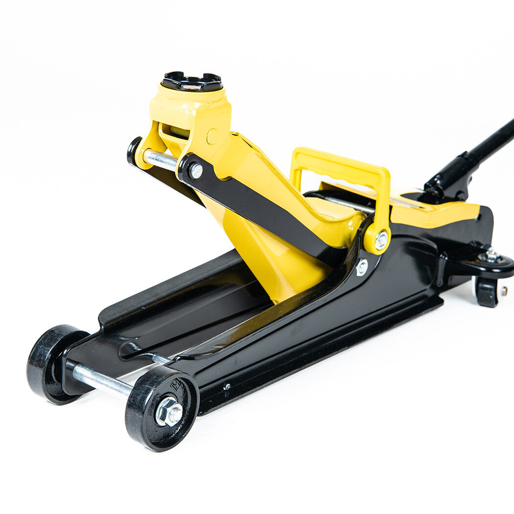 The Oz Bargain Store™ 2.5 Ton Hydraulic Floor Jack – Low Profile Trolley | 85–385mm Lifting Range