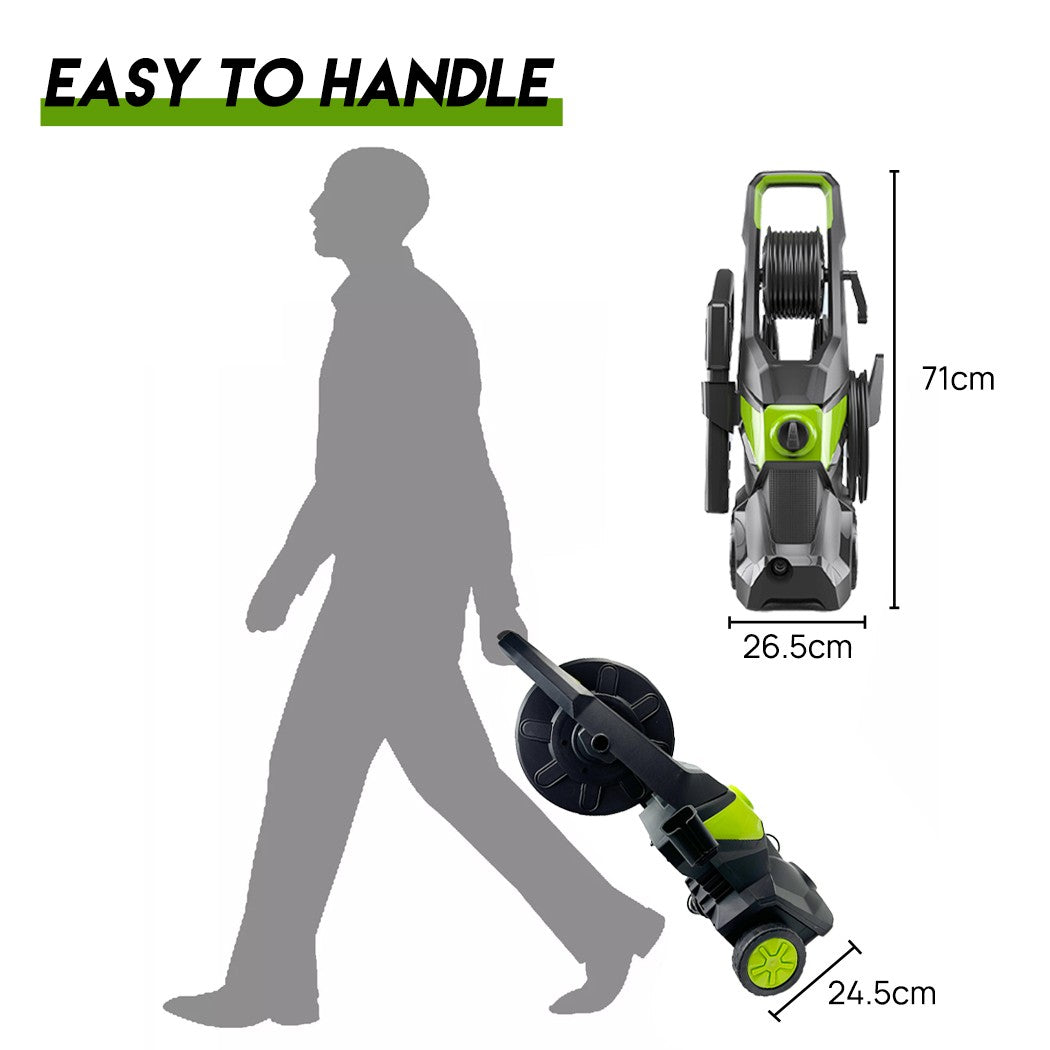 The Oz Bargain Store™ 2500W High Pressure Washer – Electric Water Gurney | 10M Hose Included