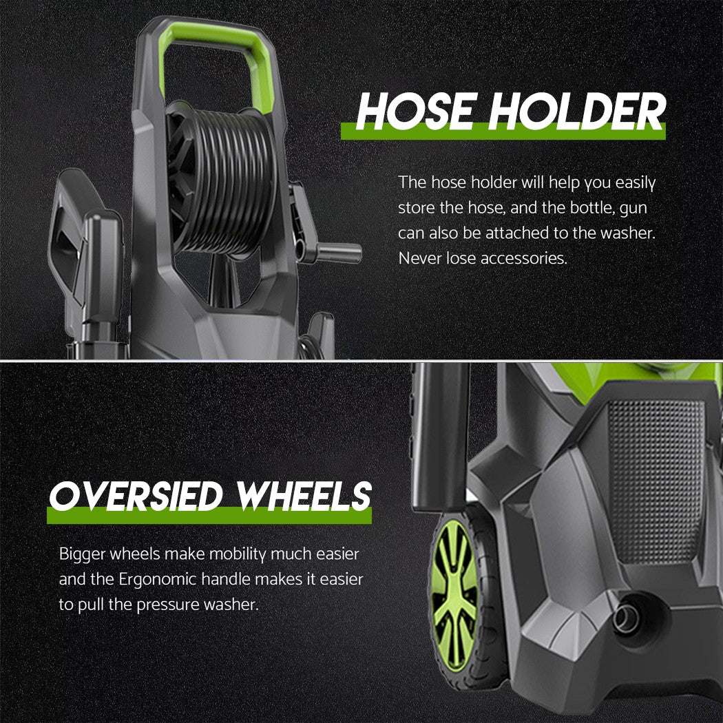 The Oz Bargain Store™ 2500W High Pressure Washer – Electric Water Gurney | 10M Hose Included